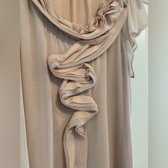 Nafnaf (Paris) romantic pink flowy dress - Picture 4 of 5